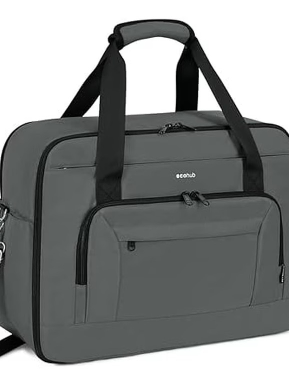 Ecohub Personal Item Travel Bag 30 L Gray Duffel18 X 14 x8 in Laptop Sleeve